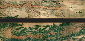 Qing Dynasty (1644-1912) maps of the Yellow River