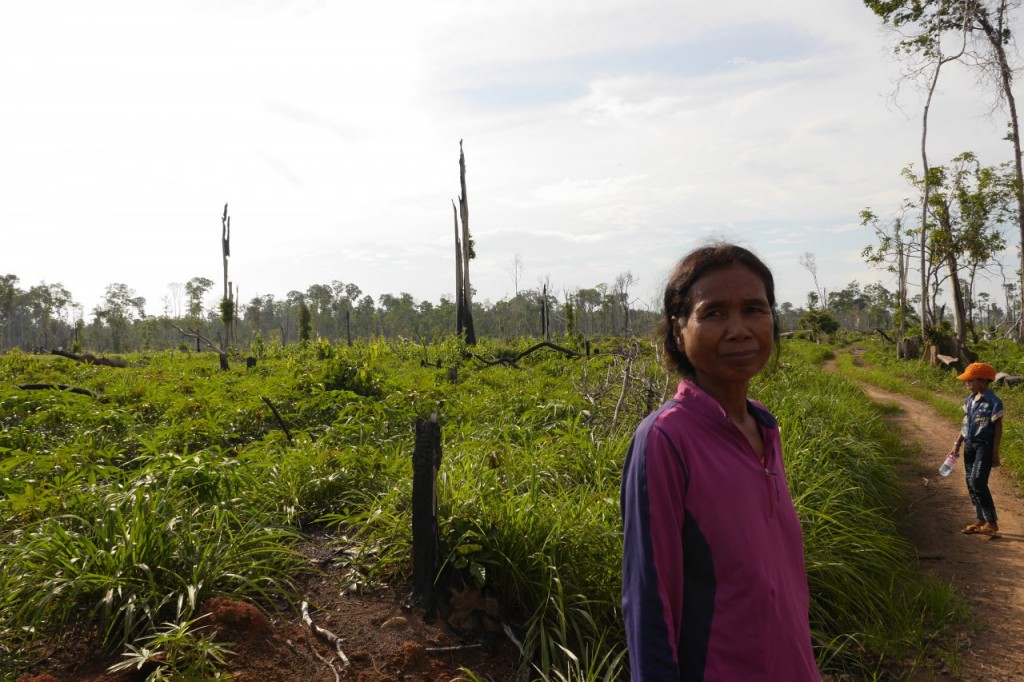 Small farmers in Cambodia who were forced off the land, featured in Land Grabbing.