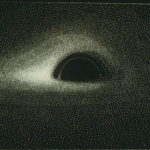 The first accurate image of the appearance of a black hole (India ink on Canson negative paper).