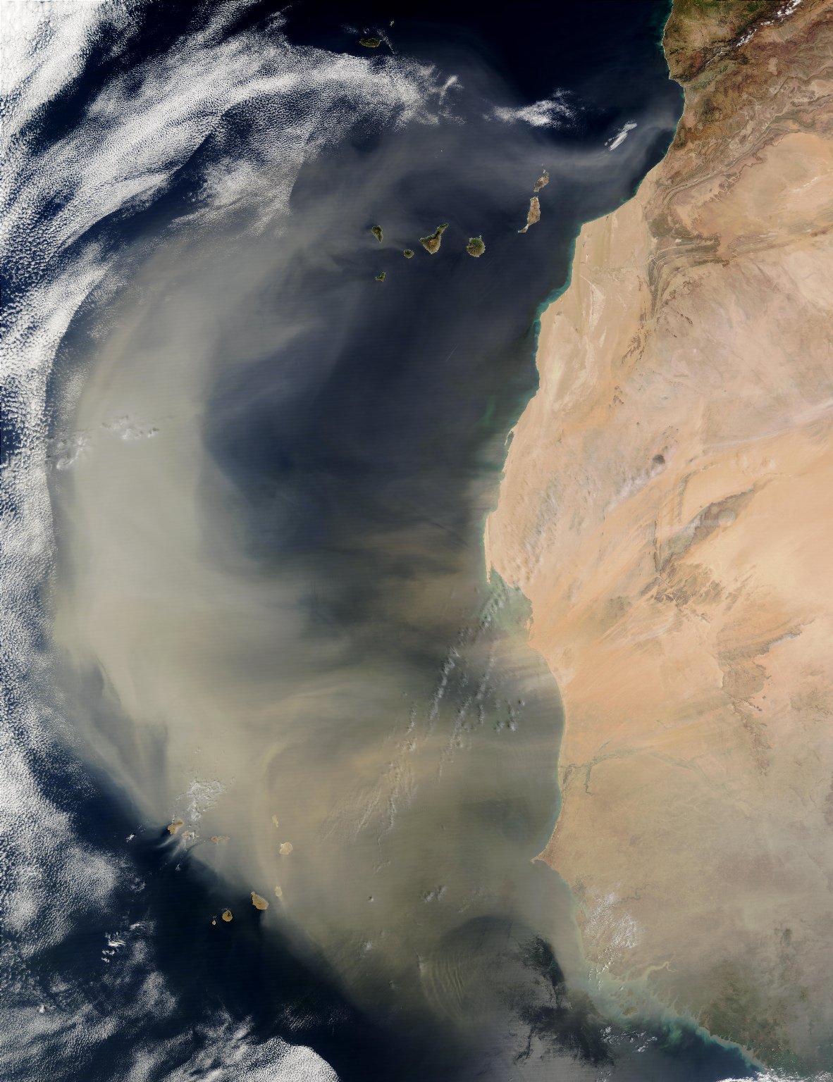 Settling of dust warms tropical Atlantic