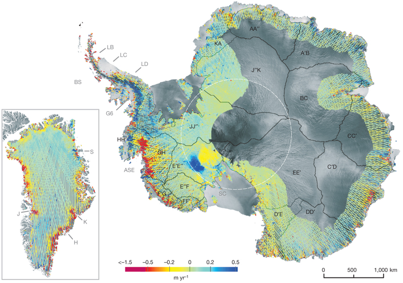 ICESat's eye on runaway glaciers