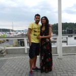 Anupa Jhingran with fiance Puja Shukla on a vacation in San Juan Islands, Washington.