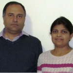 The scientist couple: Naresh Bal and Nivedita Jena