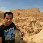 Arnab Ghosh at Isarael's historic Masada rock plateau