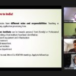 A session discussing perspectives of new faculty who have relocated to India saw high participation at the virtual event.