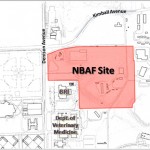 Plan showing location of NBAF site near the University of Kansas in Manhattan