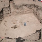 Excavation pit house at the Harris Archeological Site in southwestern New Mexico.