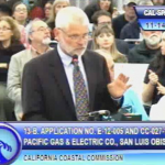 Bruce Gibson testifies against PG&E's proposed seismic survey.
