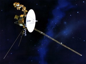 An artist's illustration of Voyager 1. 