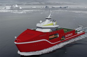 An artist's impression of the research vessel