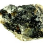 The Florence Museum's meteorite fragment, which holds a grain of quasicrystal.